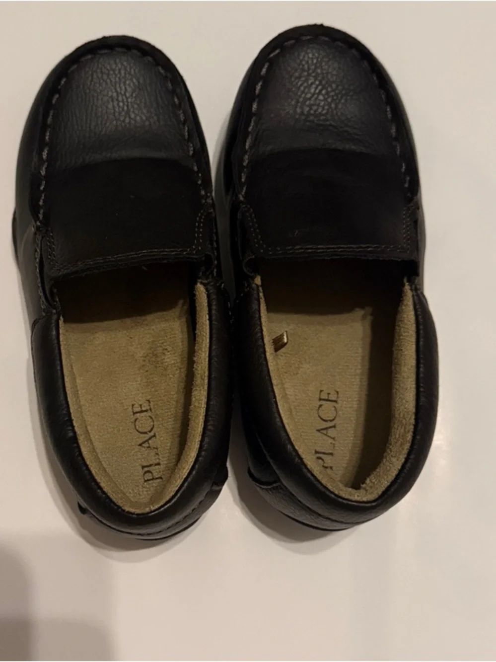 The Children's Place Black Slip-On Dress Loafers size 10